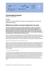 Différences sociales: les seniors inégaux face à la santé
