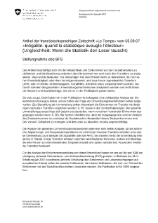 Inégalité: quand la statistique aveugle l'électeur