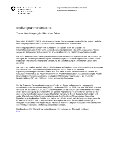 Beschäftigung im öffentlichen Sektor