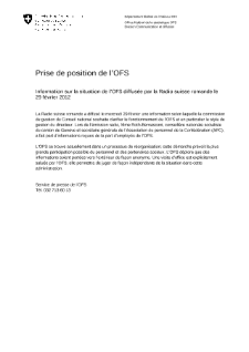 Situation de l'OFS