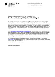 Staatszugehörigkeit und Straffälligkeit