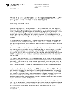 Critiques contre l'indice suisse des loyers