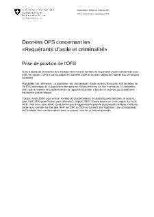 Requérants d'asile et criminalité