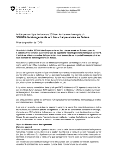 500'000 déménagements ont lieu chaque année en Suisse