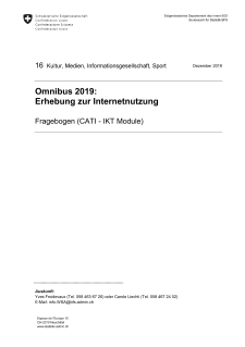 Erhebung zur Internetnutzung 2019 - Fragebogen