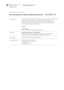 Nomenclatura svizzera delle professioni CH-ISCO-19