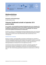 Schweizer Detailhandel schreibt im September 2019 positive Zahlen