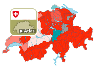 Variation de la force du Parti démocrate-chrétien suisse (PDC)