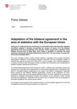 Adaptation of the bilateral agreement in the area of statistics with the European Union