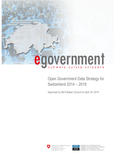 Open Government Data Strategy for Switzerland 2014 - 2018