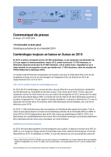 Cambriolages toujours en baisse en Suisse en 2019