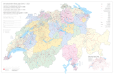 Carte synoptique des niveaux institutionnels de la Suisse, état: 1.1.2020