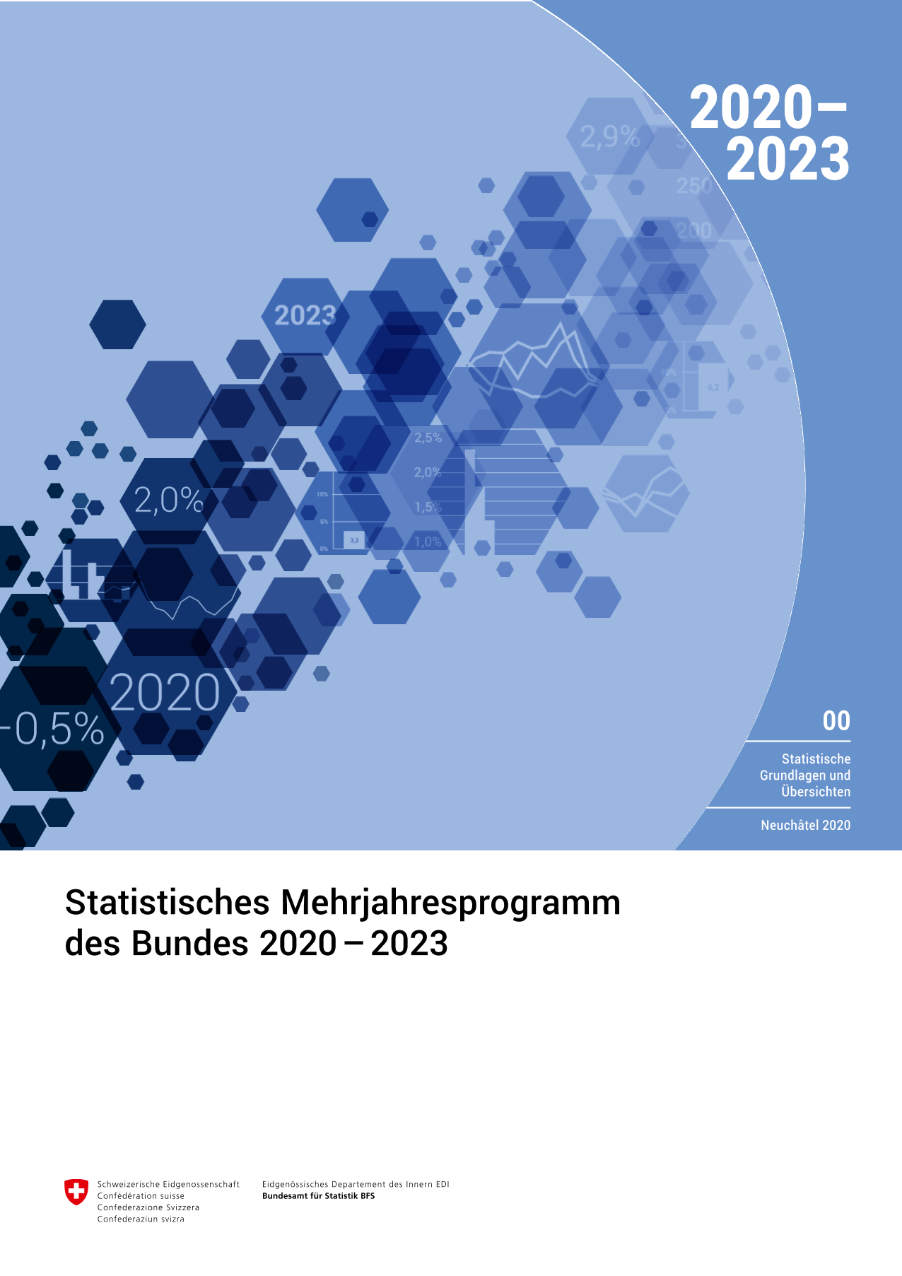 Statistisches Mehrjahresprogramm des Bundes 2020-2023