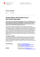 United Nations World Data Forum: first events take place