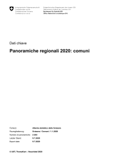 Ritratti regionali 2020: Comuni
