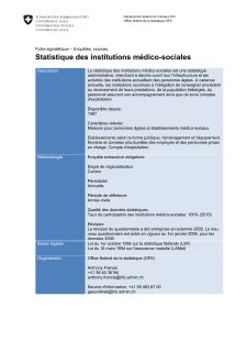 Statistique des institutions médico-sociales