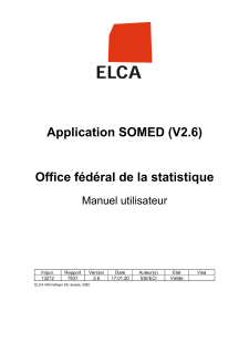 Statistique des institutions médico-sociales - SOMED Manuel - V2.6