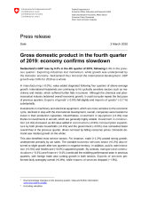 Gross domestic product in the 4th quarter of 2019