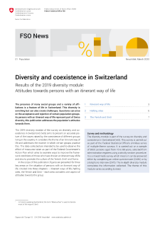 Survey on diversity and coexistence in Switzerland (VeS). Results of the 2019 diversity module