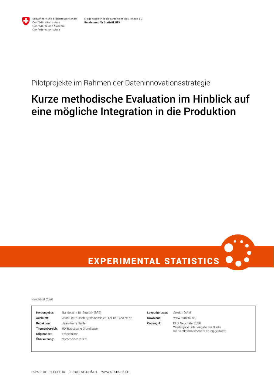 Pilotprojekte im Rahmen der Dateninnovationsstrategie