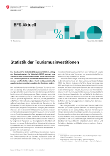 Statistik der Tourismusinvestitionen