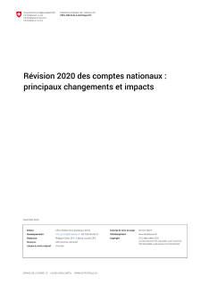 Révision 2020 des comptes nationaux