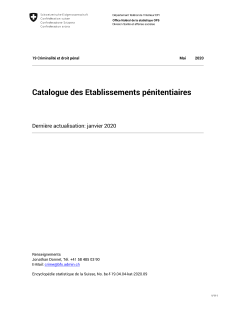 Catalogue des établissements pénitentiaires