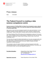 The Federal Council is creating a data science competence centre