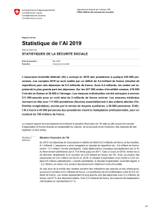 Statistique de l'AI 2019