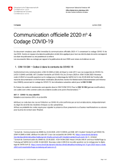 Communication officielle 2020 no 4
