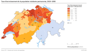 Taux d'accroissement de la population résidante permanente