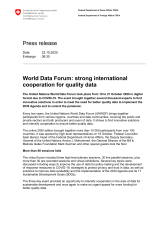 World Data Forum: strong international cooperation for quality data