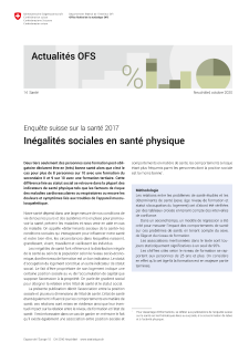 Inégalités sociales en santé physique