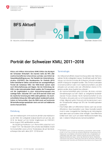 Porträt der Schweizer KMU, 2011-2018