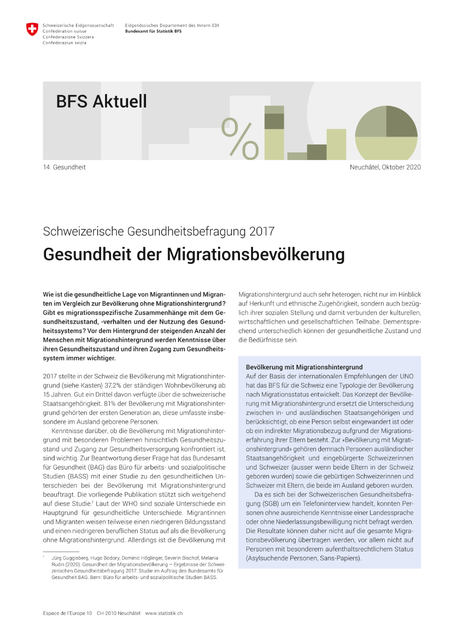 Gesundheit der Migrationsbevölkerung