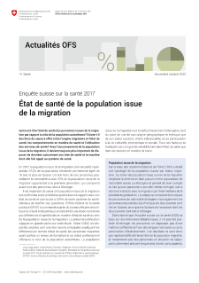 État de santé de la population issue de la migration