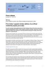 Price indices' upgrade includes addition of an official residential property price index