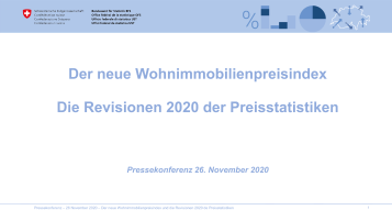 Der neue Wohnimmobilienpreisindex und die Revisionen 2020 der Preisstatistiken