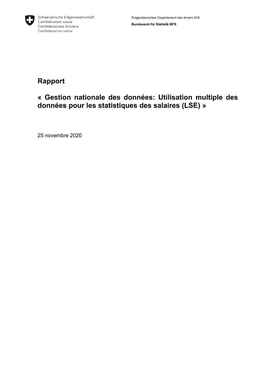 Utilisation multiple des données pour les statistiques des salaires (LSE)