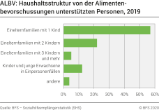 ALBV: Haushaltsstruktur von der Alimentenbevorschussungen unterstützten Personen