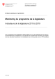 Indicateurs de la législature 2015-2019