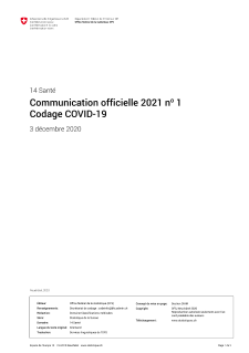 Communication officielle 2021 n° 1