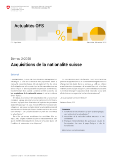 Acquisitions de la nationalité suisse
