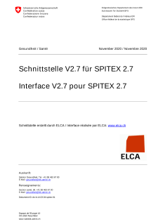 Schnittstelle Spitex Version 2.7 / Interface Spitex Version 2.7