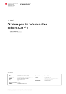 Circulaire pour les codeuses et les codeurs 2021 n° 1
