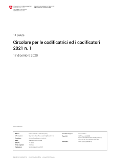 Circolare per le codificatrici ed i codificatori 2021 n. 1