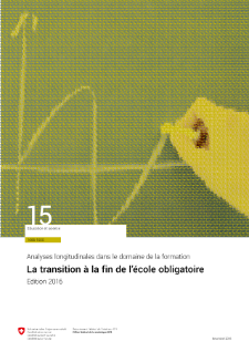 La transition à la fin de l'école obligatoire - Edition 2016