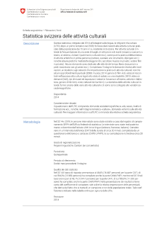 Statistica svizzera delle attività culturali