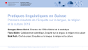 Pratiques linguistiques en Suisse - Premiers résultats de l'Enquête sur la langue, la religion et la culture 2019