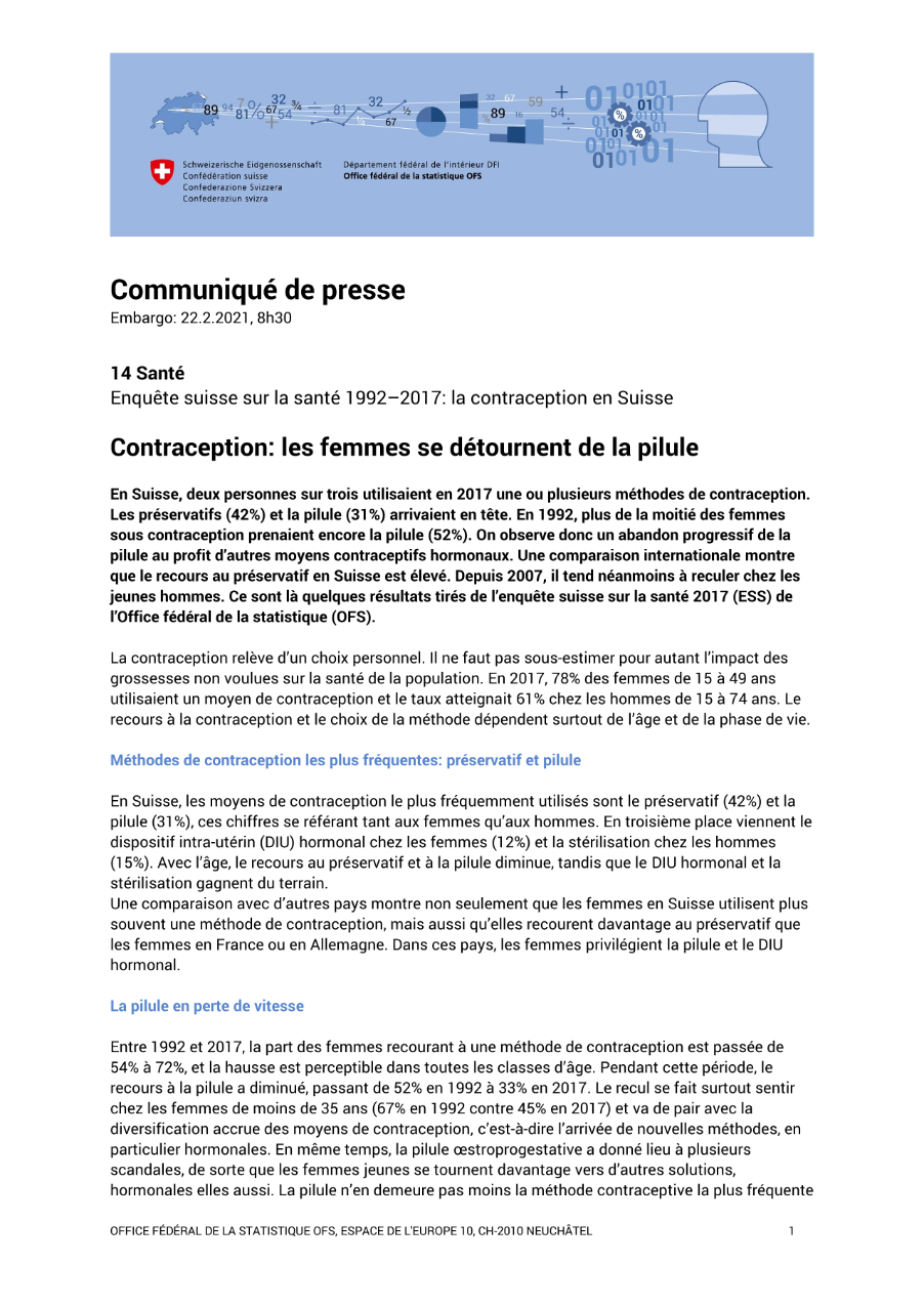 Contraception: les femmes se détournent de la pilule